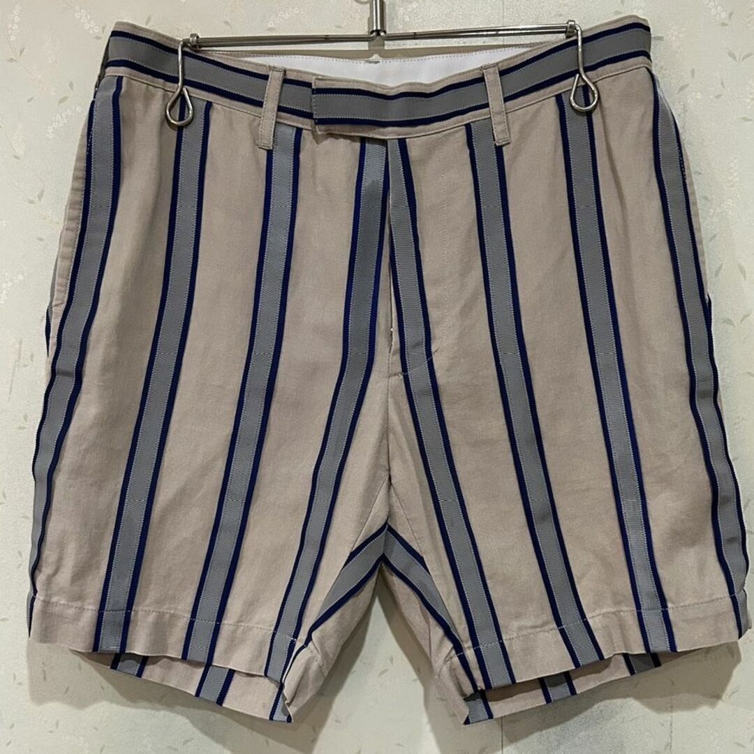 買付価格 ＊サカイ sacai 14-00566 ストライプ 麻混 ショート