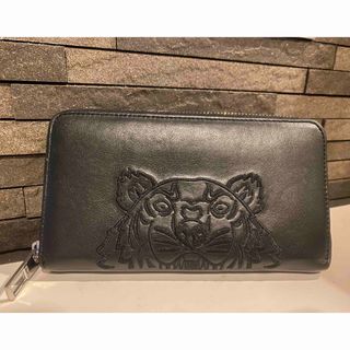 ケンゾー(KENZO)の美品 KENZO ケンゾー ラウンドジップ 長財布 (長財布)