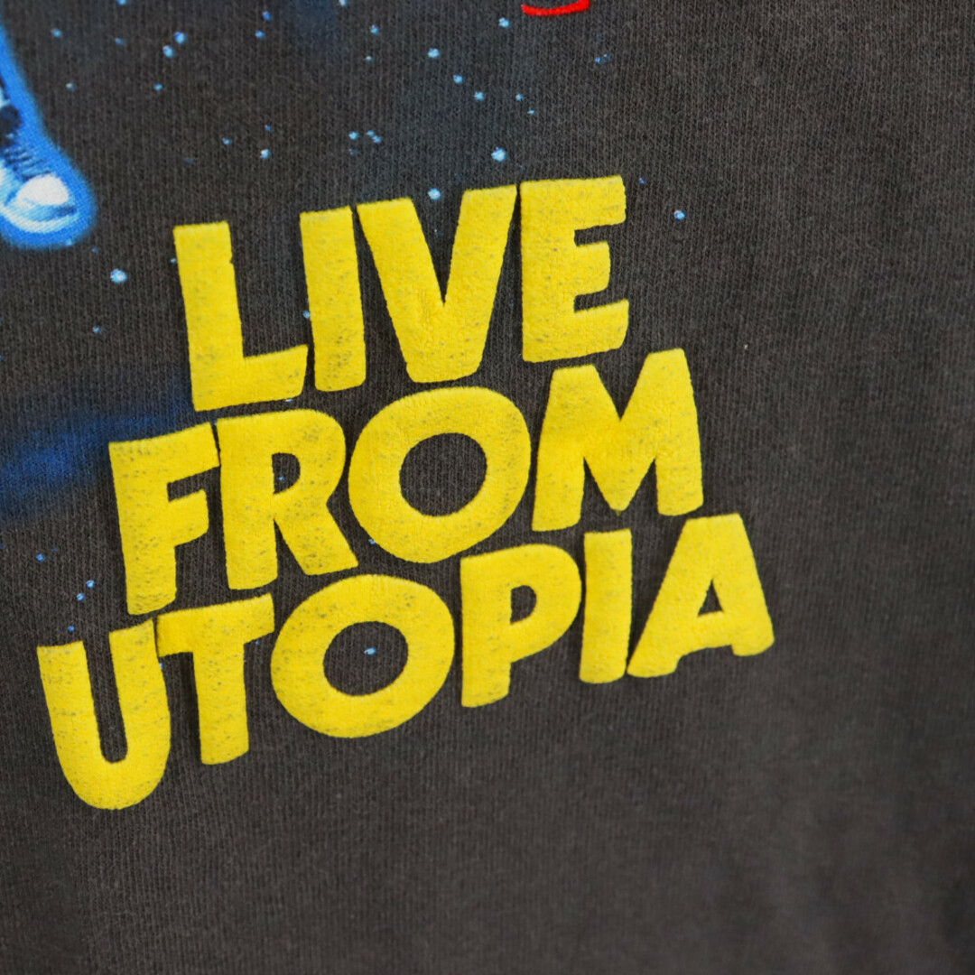 TRAVIS SCOTT トラヴィススコット ×McDonald's Live From Utopia マクドナルド フロントロゴプリント 半袖Tシャツ ブラック CJMD-SS38