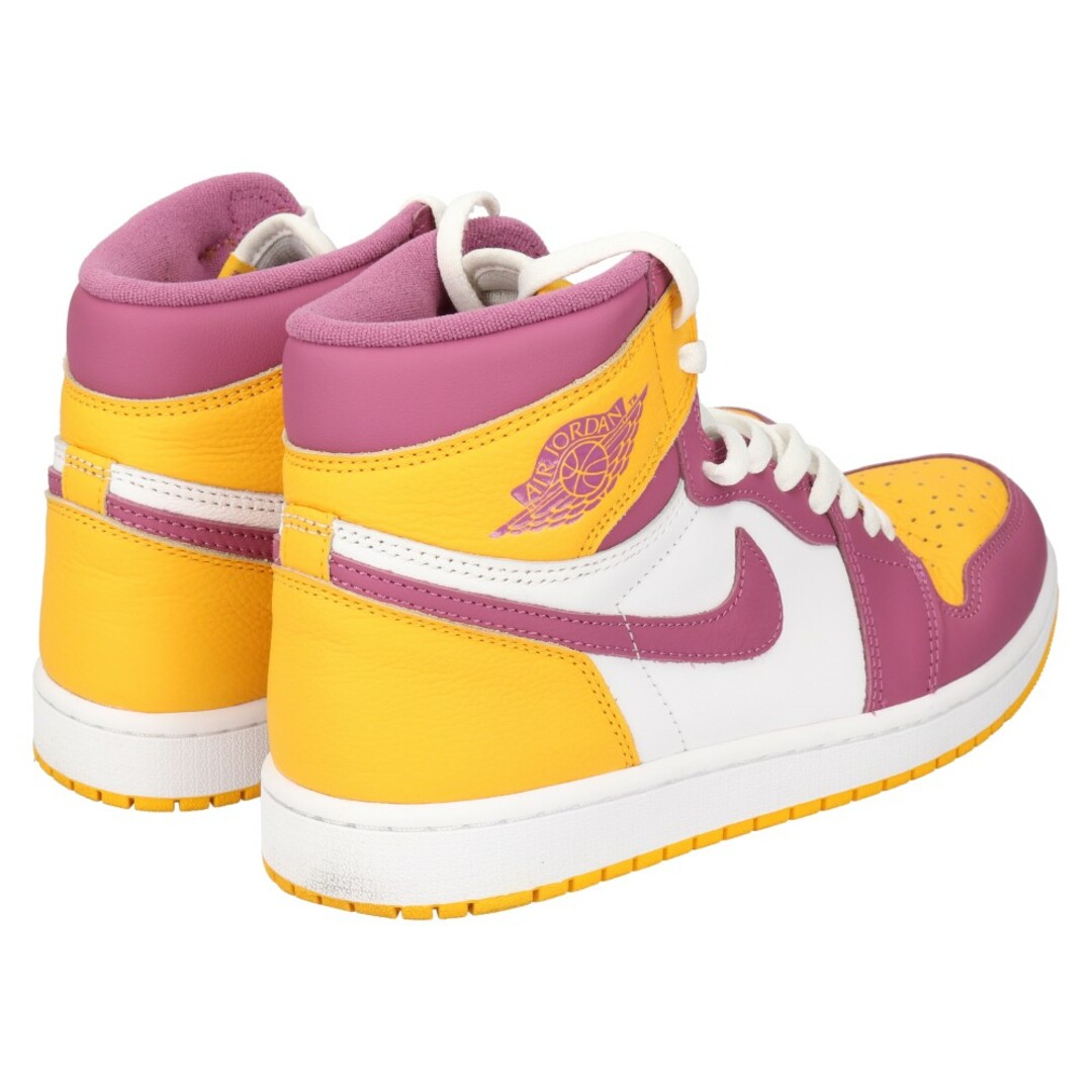 NIKE ナイキ AIR JORDAN1 RETRO HIGH OG BROTHERHOOD 555088‐706 エアジョーダン1レトロ  ブラザーフッド ハイカットスニーカー US9/27.0cm イエロー/ピンク