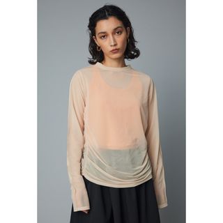 ヘリンドットサイ(HeRIN.CYE)のHeRIN.CYE Sheer mellow top(カットソー(長袖/七分))