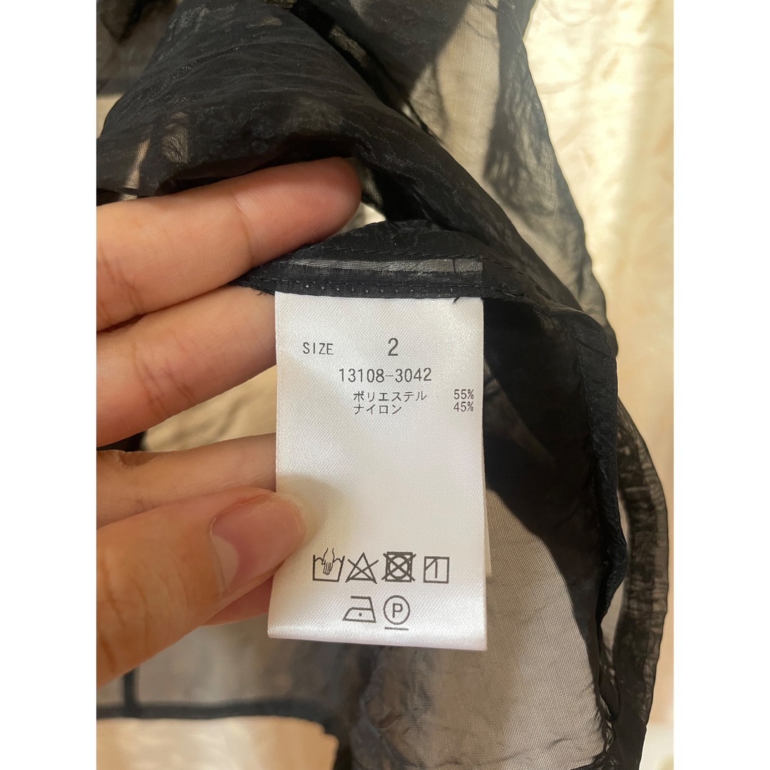 CLANE(クラネ)のCLANE SHEER RIBBON NO SLEEVE TOPS レディースのトップス(シャツ/ブラウス(半袖/袖なし))の商品写真