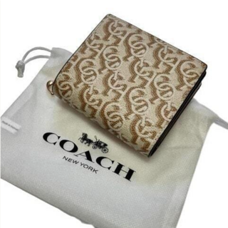 コーチ(COACH)の0827 新品未使用 COACH コーチ ２つ折り財布 コンパクト レディース(財布)