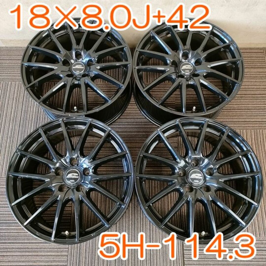 SCHNEDER 18×8.0J+42  5H×114.3 4本 YH104