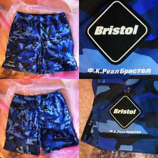 FCRB18SS camouflage game shorts迷彩ロシア語キリル