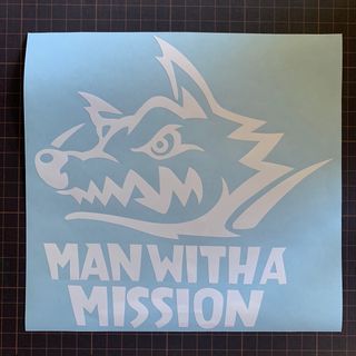 MAN WITH A MISSION ロゴ カッティングステッカー(車外アクセサリ)