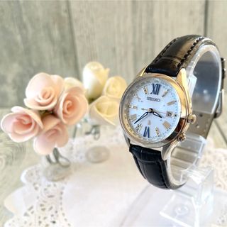 SEIKO - 【動作良好】SEIKO ルキア 腕時計 1B35-0AA0 電波ソーラー