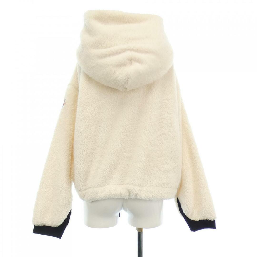 未使用☆MONCLER Cropped Hoodie パーカー S 白色 女性用