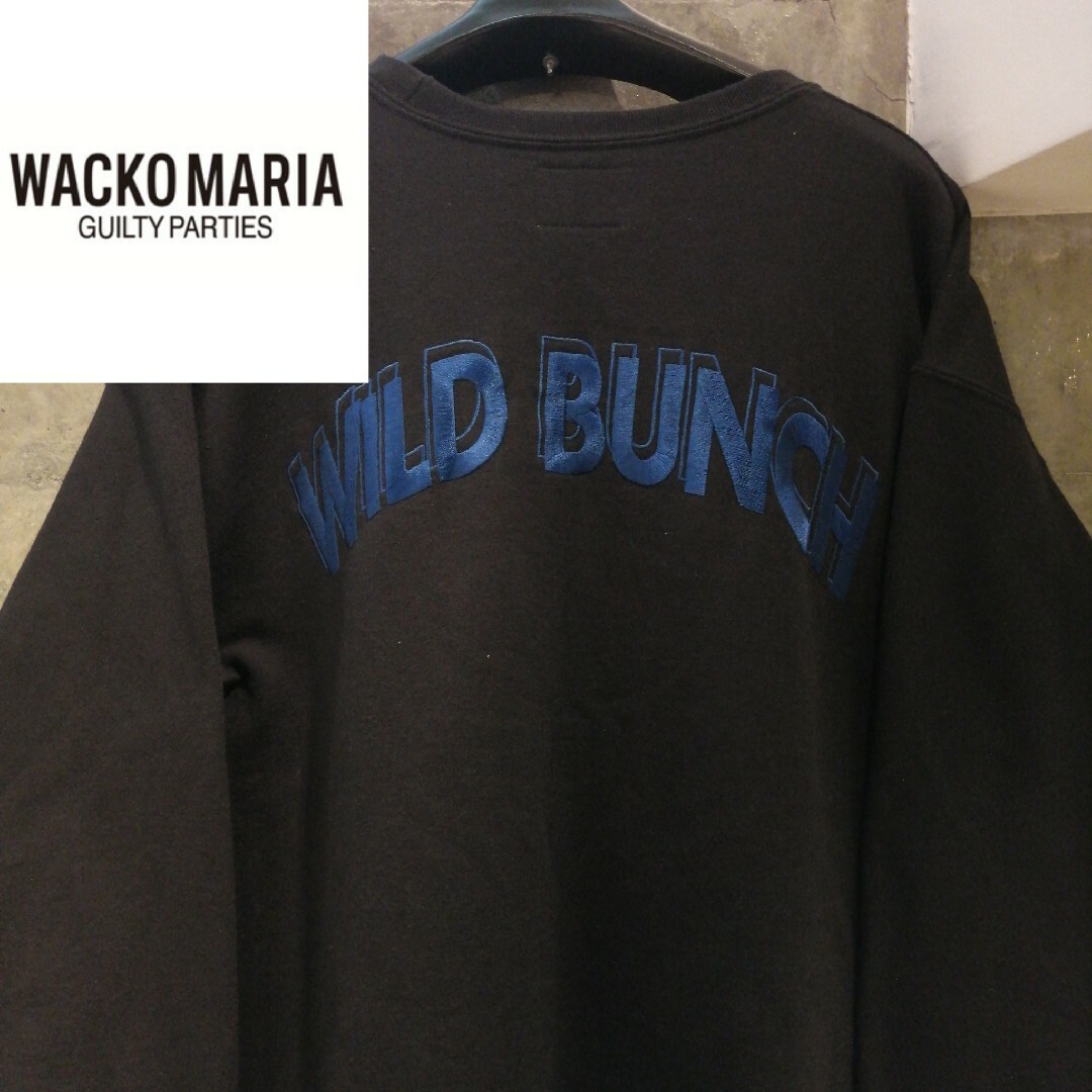 【Lサイズ　両面刺繍】WACKO MARIA × WILDBUNCH スウェット