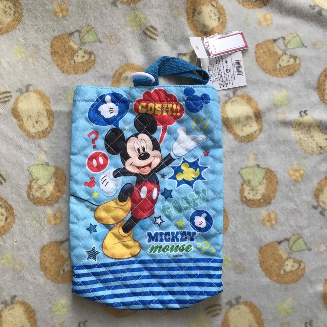 Disney(ディズニー)のミッキー シューズバッグ うわばき入れ キッズ/ベビー/マタニティのこども用バッグ(シューズバッグ)の商品写真