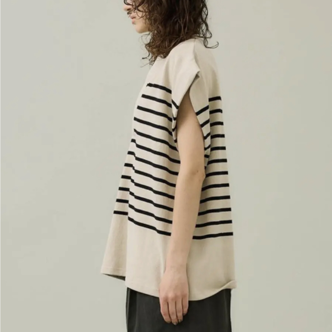 CLANE - CLANE WIDE HENLEY NECK N/S BORDER TOPSの通販 by sskkshop