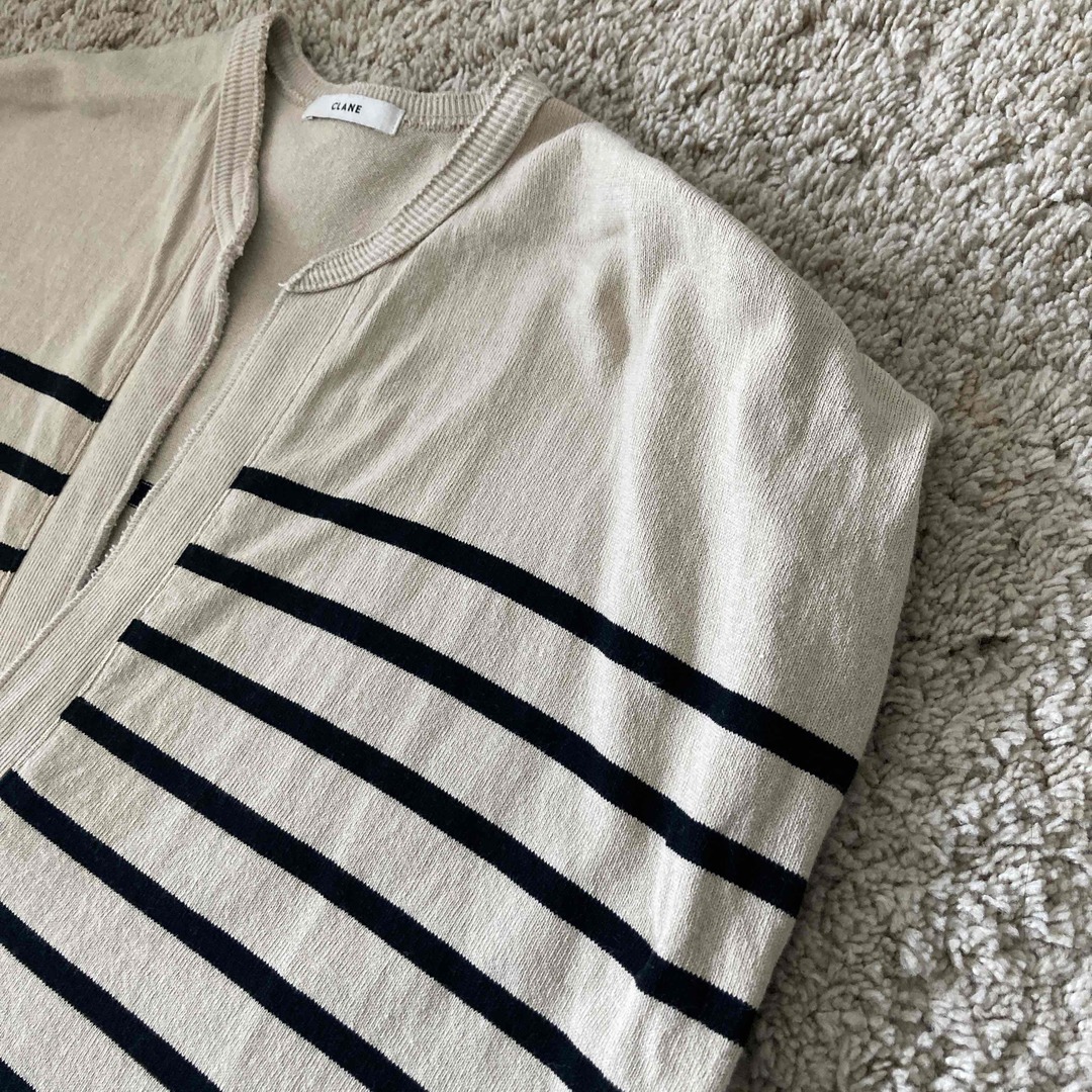 CLANE - CLANE WIDE HENLEY NECK N/S BORDER TOPSの通販 by sskkshop