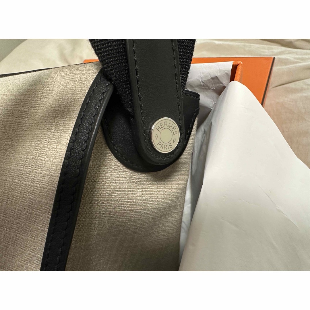 Hermes(エルメス)のHERMES キャンバス×レザー メッセンジャー ALLBACK ベージュ メンズのバッグ(メッセンジャーバッグ)の商品写真