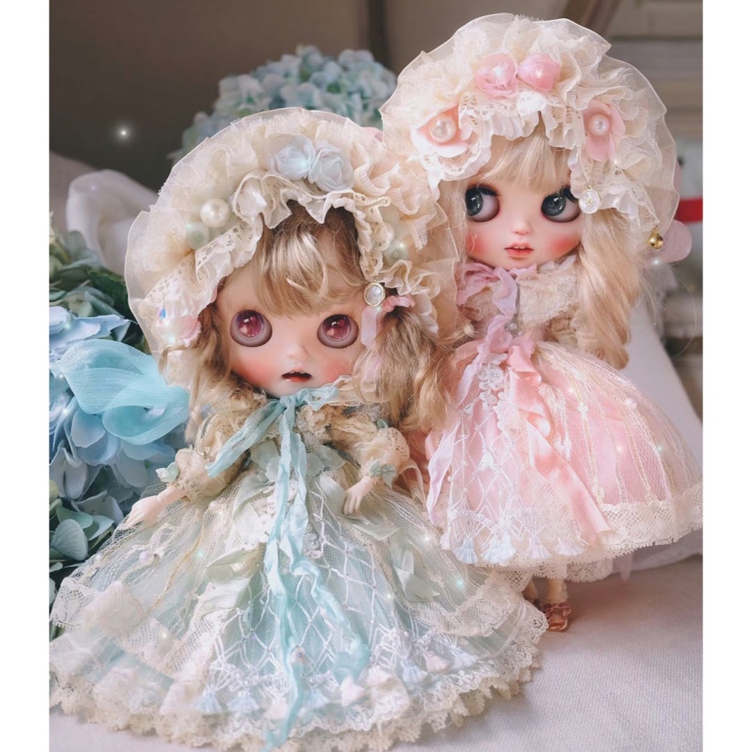 ブライス お洋服 アウトフィット 海外作家製 レース 薄花桜 人形 ブライス お洋服 アウトフィット 海外作家製 レース 薄花桜 人形