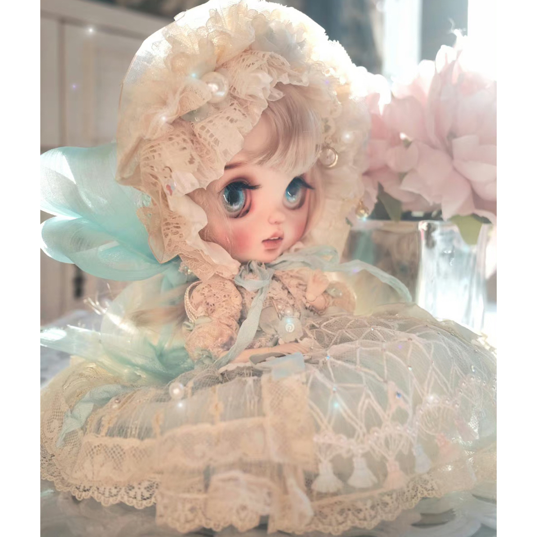 ブライス お洋服 アウトフィット 海外作家製 レース 薄花桜 人形 ブライス お洋服 アウトフィット 海外作家製 レース 薄花桜 人形
