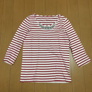 ロートレアモン(LAUTREAMONT)の【値下げ】iDEAL LAUTRE AMONT ☆ ビジュー付 カットソー(カットソー(長袖/七分))