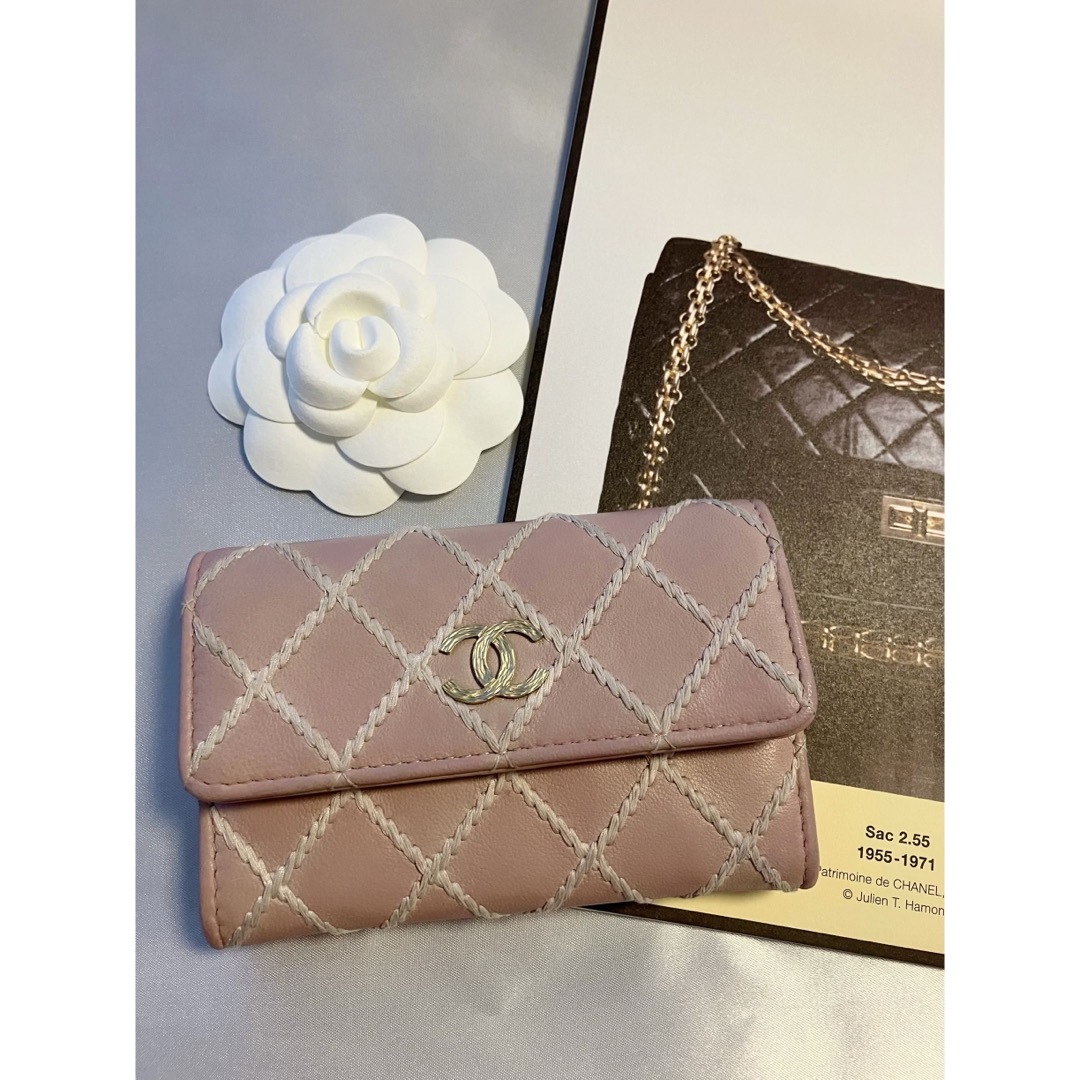 CHANEL シャネル 名刺入れ カードケース ピンク