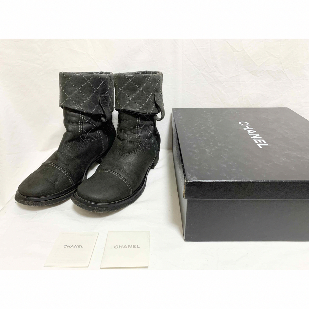 CHANEL - 美品 シャネル ココマーク キルティング ワイルドステッチ
