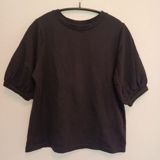 ページボーイ(PAGEBOY)の美品　ページボーイ　コットンパフスリーブTシャツ　ブラック　黒(Tシャツ(半袖/袖なし))