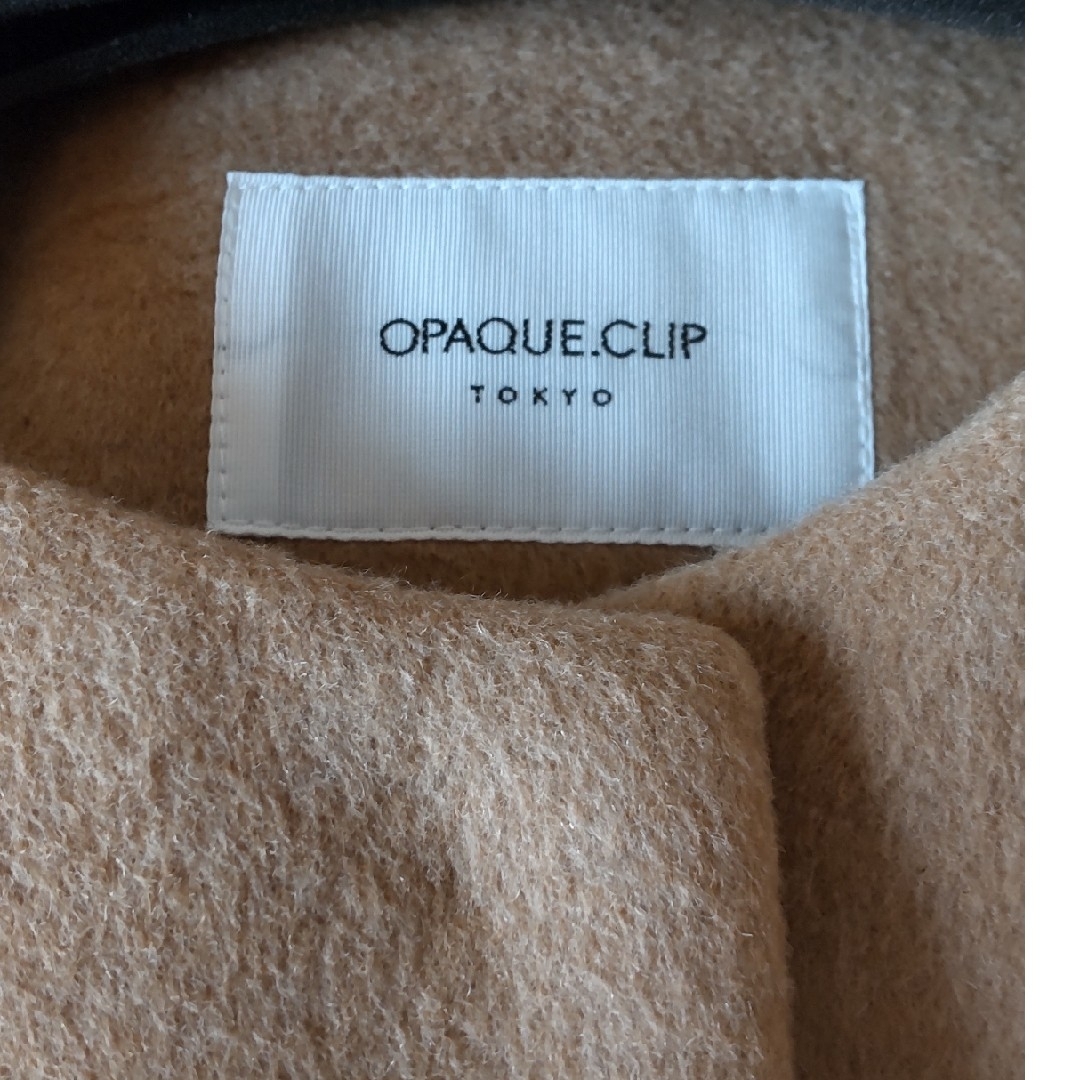 OPAQUE.CLIP(オペークドットクリップ)の【新品未使用】OPAQUE.CLIP　バックベルトノーカラーコート レディースのジャケット/アウター(ロングコート)の商品写真