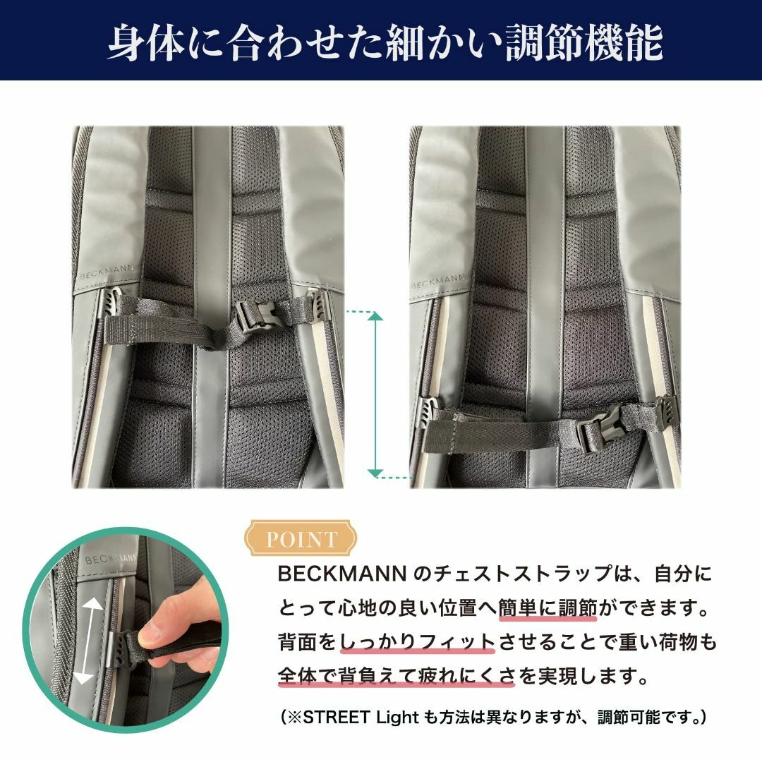 【色: ブラック】[BECKMANN] ベックマン ノルウェー バックパック S