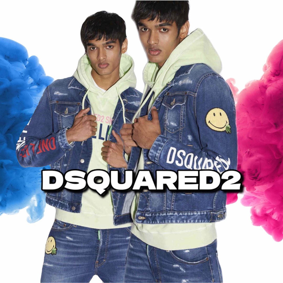 新品】Dsquared2☆SMILEY PARTIALLY DANJACKET-