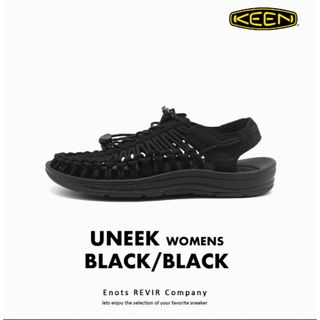 キーン(KEEN)のkeen ユニーク　サンダル　レディース　24センチ　ブラック(サンダル)