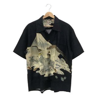 サンサーフ(Sun Surf)の【新品】  SUN SURF / サンサーフ | 一富士二鷹三茄子 EAGLE & Mt. FUJI アロハシャツ | XL | ネイビー | メンズ(Tシャツ/カットソー(半袖/袖なし))