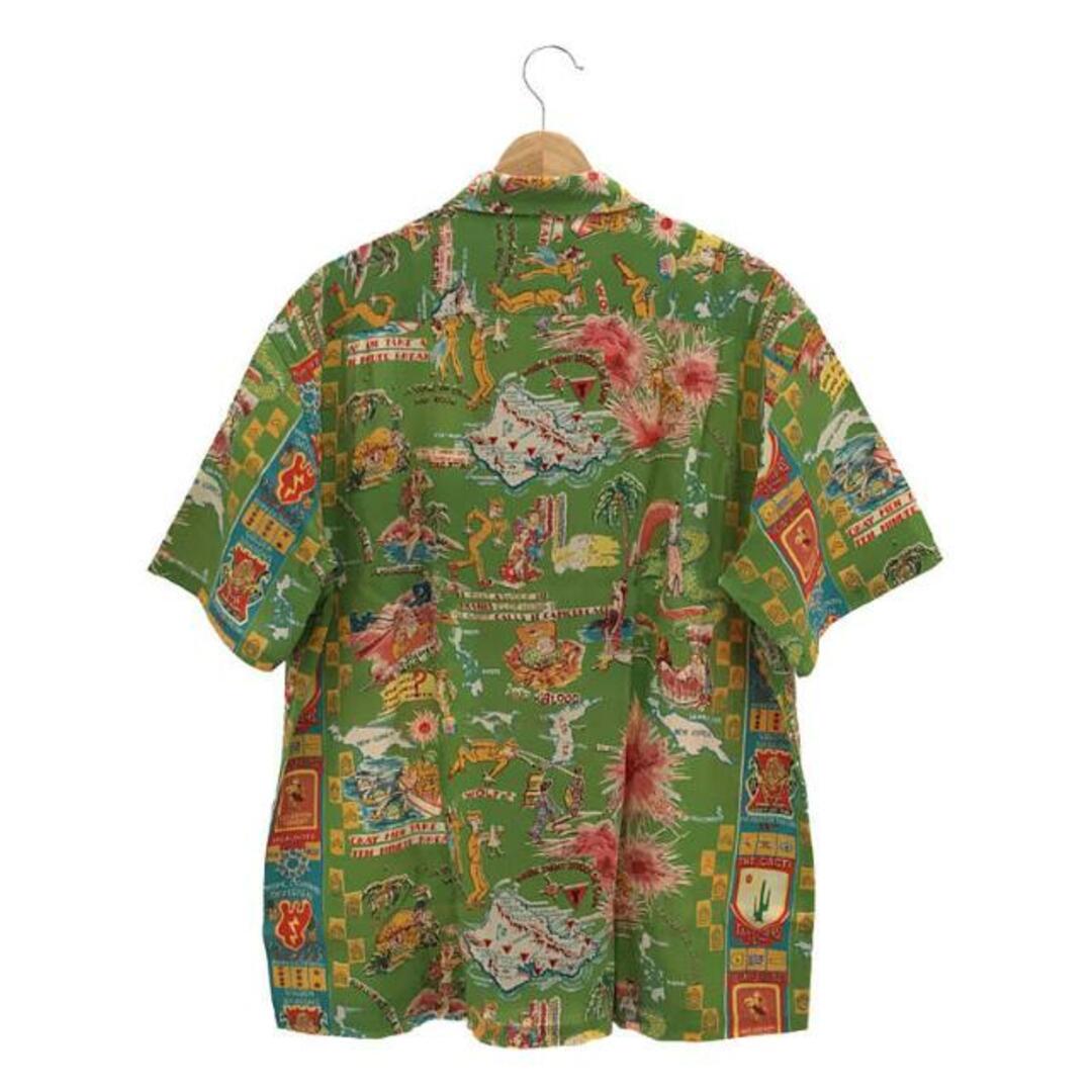 【新品】  SUN SURF / サンサーフ | × BUZZ RICKSON'S / TROPIC LIGHTNING アロハシャツ | L | グリーン | メンズ