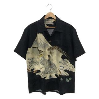 サンサーフ(Sun Surf)の【新品】  SUN SURF / サンサーフ | 一富士二鷹三茄子 EAGLE & Mt. FUJI アロハシャツ | L | ネイビー | メンズ(Tシャツ/カットソー(半袖/袖なし))