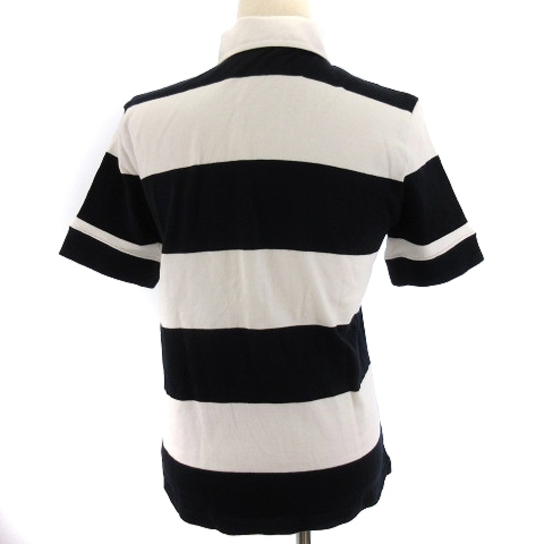 Ralph Lauren(ラルフローレン)のラルフローレン ポロシャツ 半袖 ボーダー ロゴ ポニー コットン 紺 白 M レディースのトップス(ポロシャツ)の商品写真