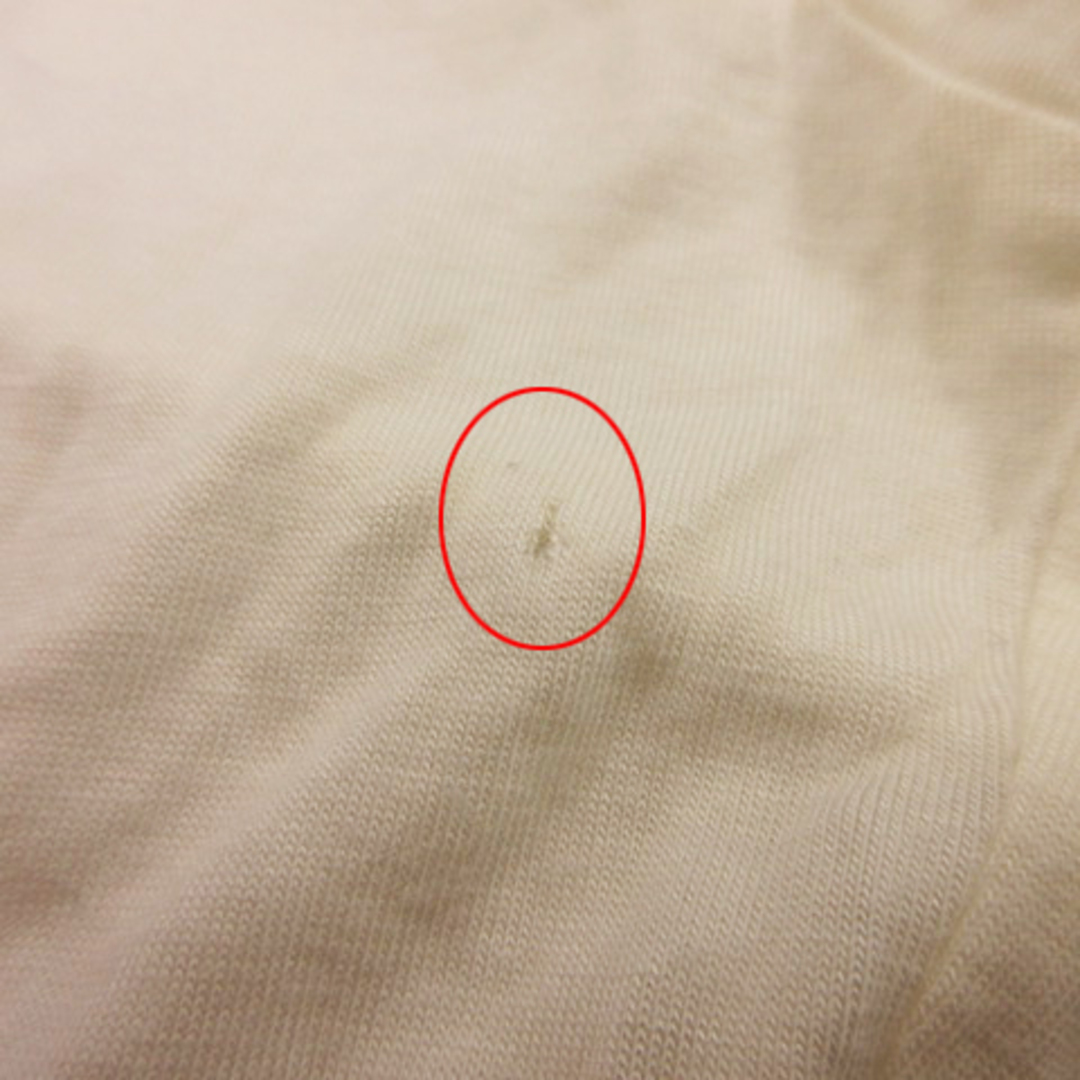 MOSCHINO(モスキーノ)のモスキーノ Tシャツ 半袖 リボン プリント 白系 アイボリー USA6 M位 レディースのトップス(Tシャツ(半袖/袖なし))の商品写真
