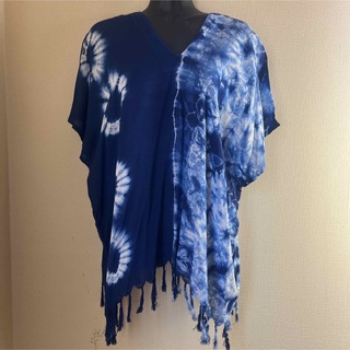 藍染　タイダイ  カレンシャツ(Tシャツ(半袖/袖なし))