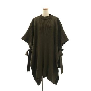 ハイク(HYKE)のHYKE / ハイク | 2019AW | COMMAND SWEATER ロング ニットポンチョ | F | カーキ | レディース(ベスト/ジレ)