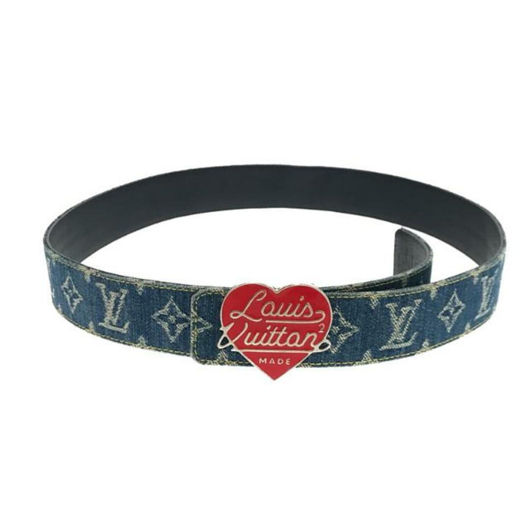 Louis Vuitton / ルイヴィトン | × Nigo Denim 40mm Reversible Belt ベルト | 110cm | インディゴ | メンズ