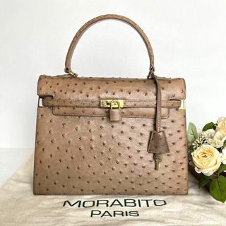 MORABITO モラビト スカラ28 オーストリッチ ゴールド金具カデナꄗ*゜