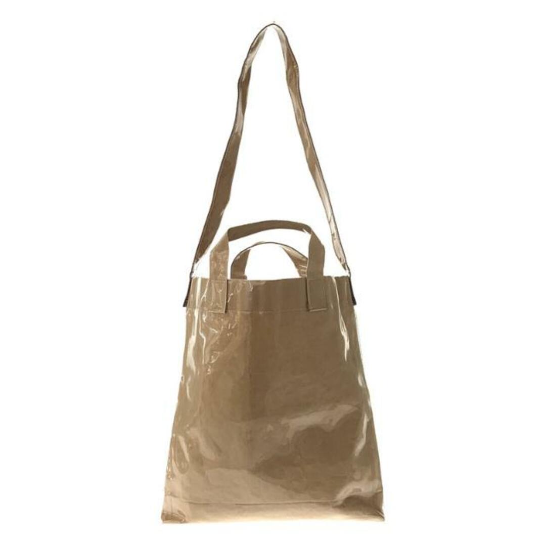 【美品】  COMME des GARCONS SHIRT / コムデギャルソンシャツ | 2way PVC PAPER BAG ペーパー ショルダートートバッグ | ー | ベージュ | メンズ 1