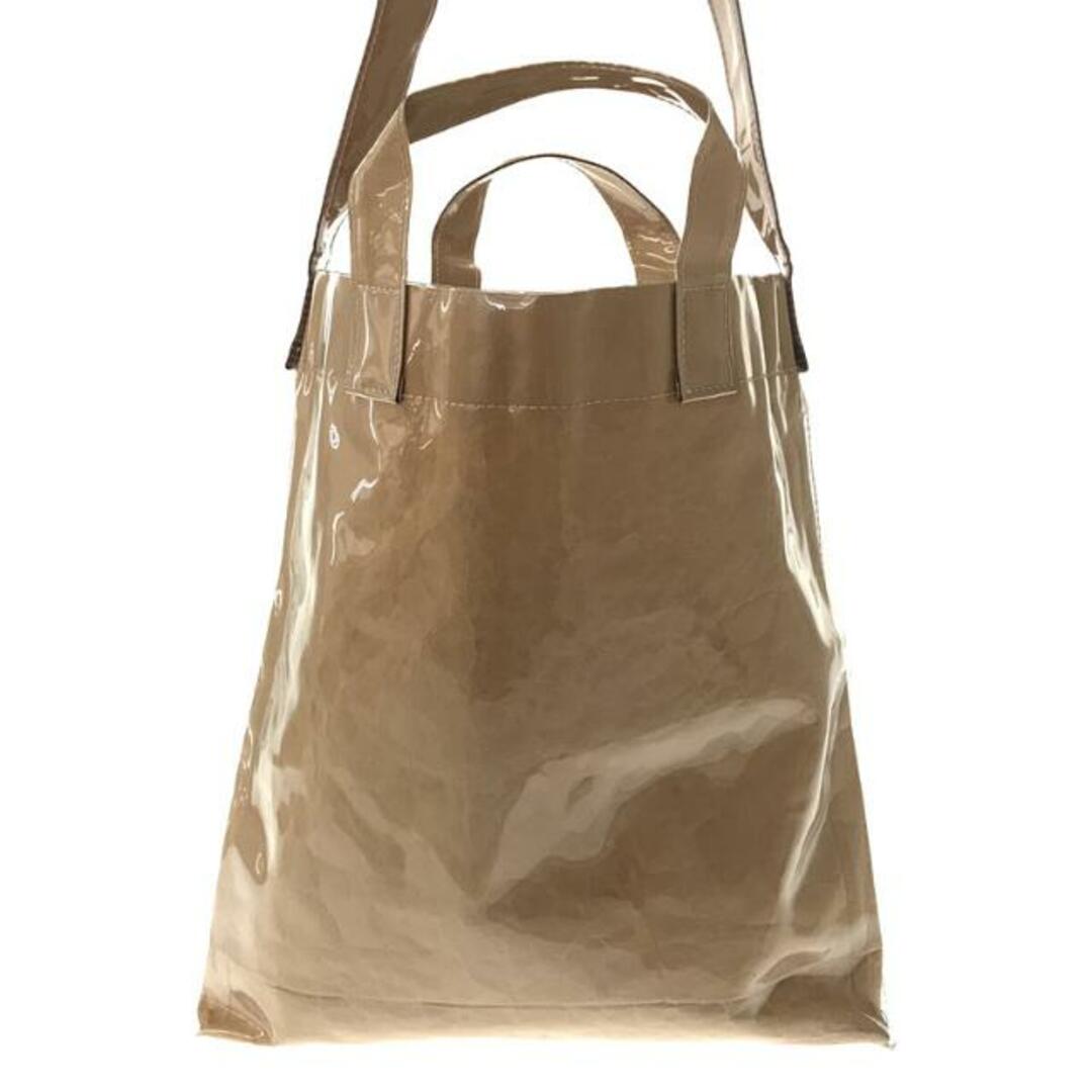 【美品】  COMME des GARCONS SHIRT / コムデギャルソンシャツ | 2way PVC PAPER BAG ペーパー ショルダートートバッグ | ー | ベージュ | メンズ 3