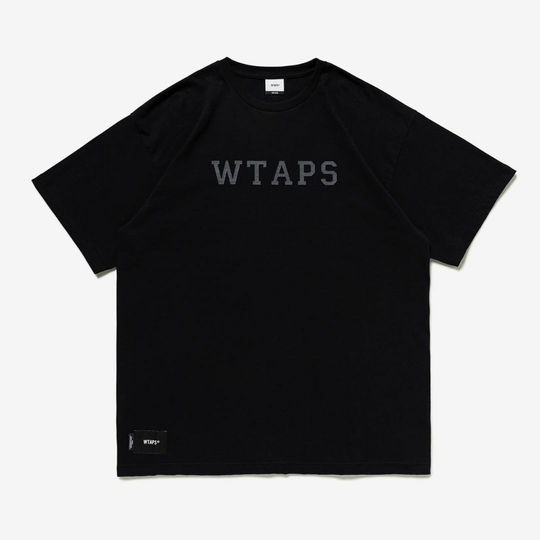 W)taps(ダブルタップス)の23SS　WTAPS　COLLEGE SS COTTON　BLACK　 XL メンズのトップス(Tシャツ/カットソー(半袖/袖なし))の商品写真