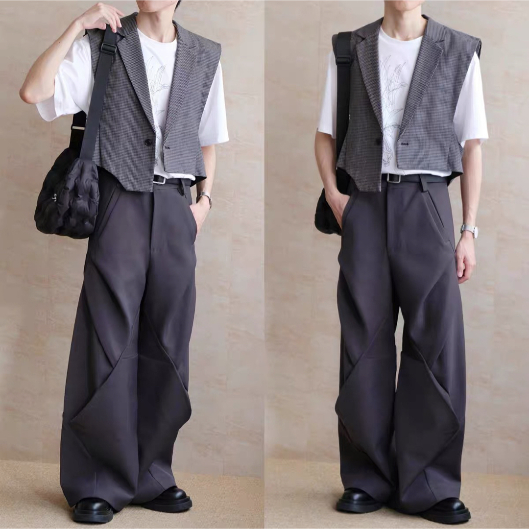 早い者勝ち BAOVICTO 変形ワイドスラックス common divisor - スラックス 早い者勝ち BAOVICTO 変形ワイドスラックス common divisor - スラックス