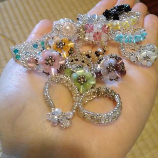 ハンドメイド■ビーズアクセサリー(リング)