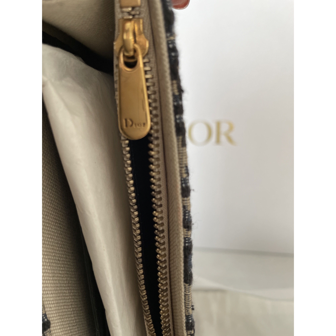 美品 クリスチャンディオールバッグ/トロッタージャガード/ネイビー