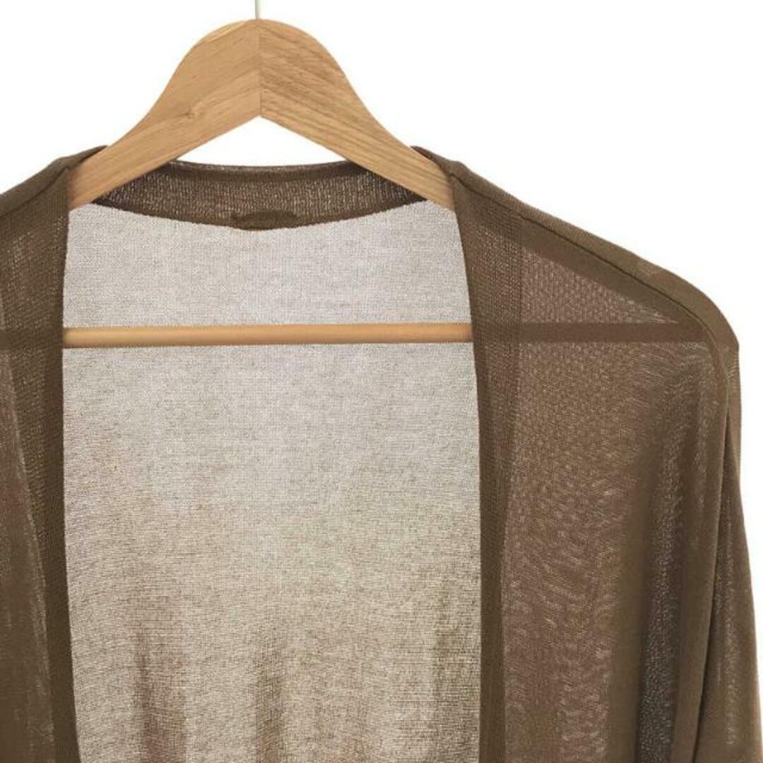 【美品】 Deuxieme Classe / ドゥーズィエムクラス | Shake code Vネック ロングカーディガン | F | チャイロ | レディース