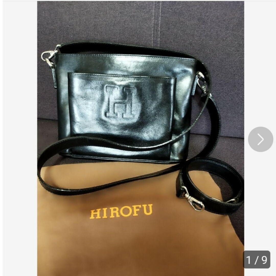 HIROFU ☆ Hロゴ  2way ショルダーバッグ  イタリア製