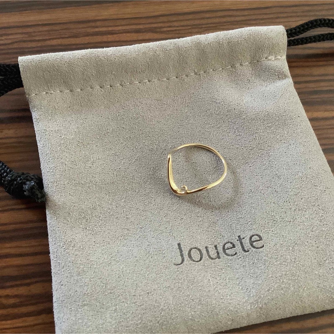 ete - 新品 ジュエッテ 一粒ダイヤモンド リング ピンキーリング の
