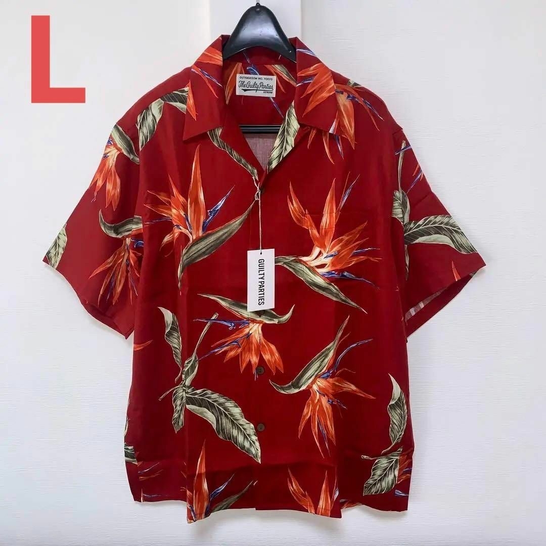 【WACKOMARIA】(RED)極楽鳥 SHIRT／新品タグ付／送料込