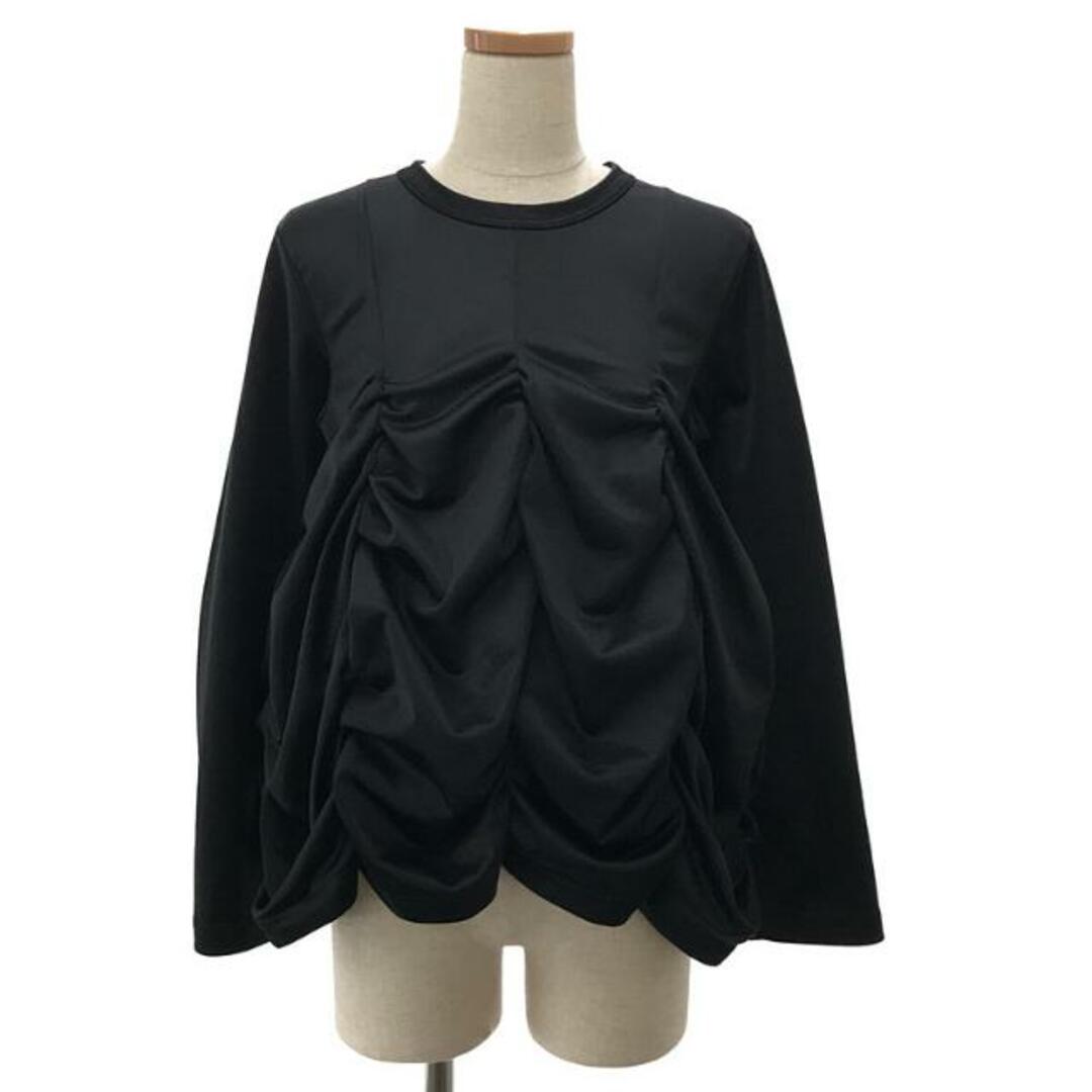 COMME des GARCONS - 【美品】  COMME des GARCONS / コムデギャルソン | 2021SS / AD2020 | DISSONANCE / 不協和音 ポリエステル 変形 立体 ダーツ カットソー | S | ブラック | レディース