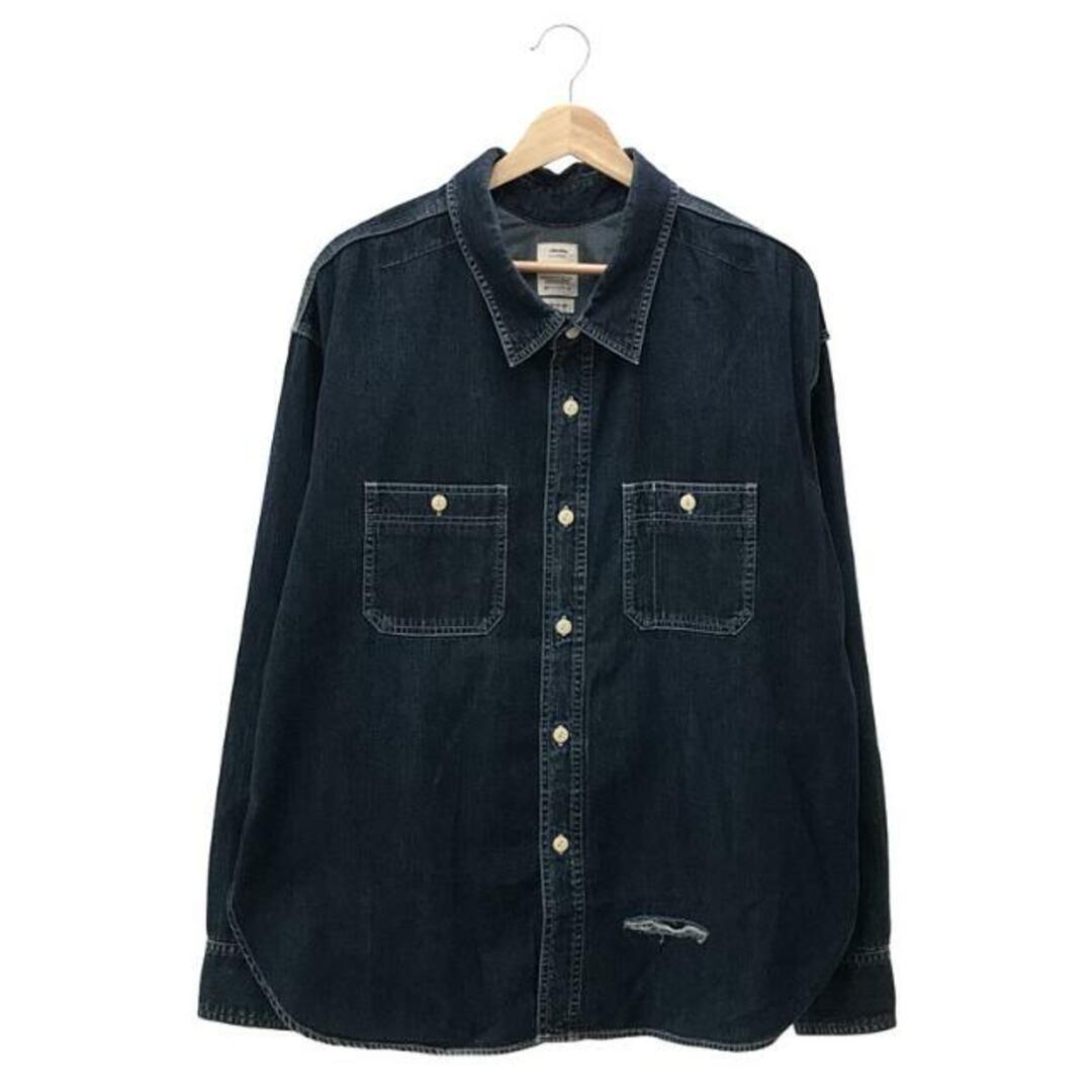 【美品】 visvim / ビズビム | 2020SS | SS LUMBER SHIRT DAMAGED | 2 | インディゴ | メンズ |  フリマアプリ ラクマ