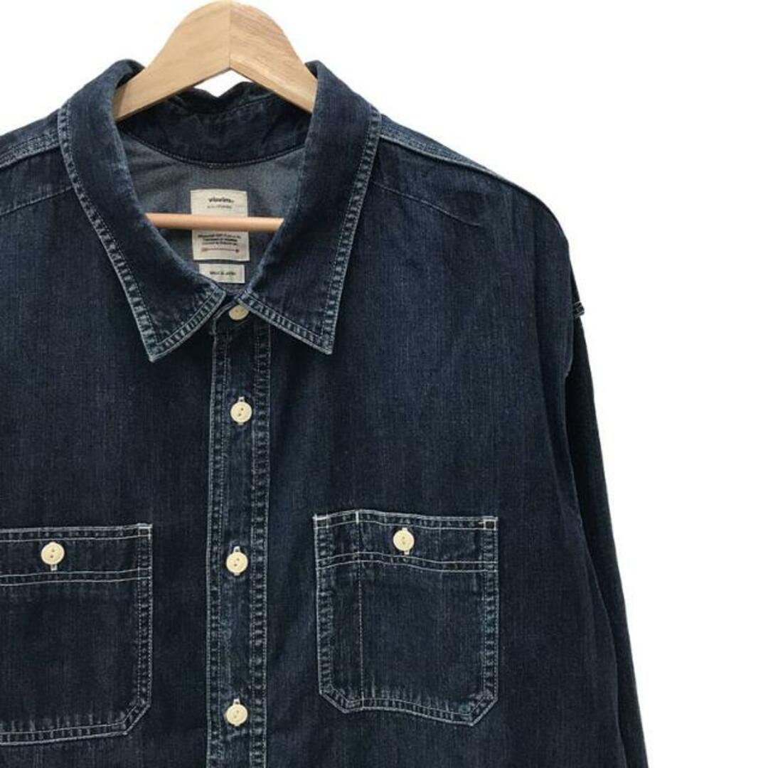 【美品】 visvim / ビズビム | 2020SS | SS LUMBER SHIRT DAMAGED | 2 | インディゴ | メンズ