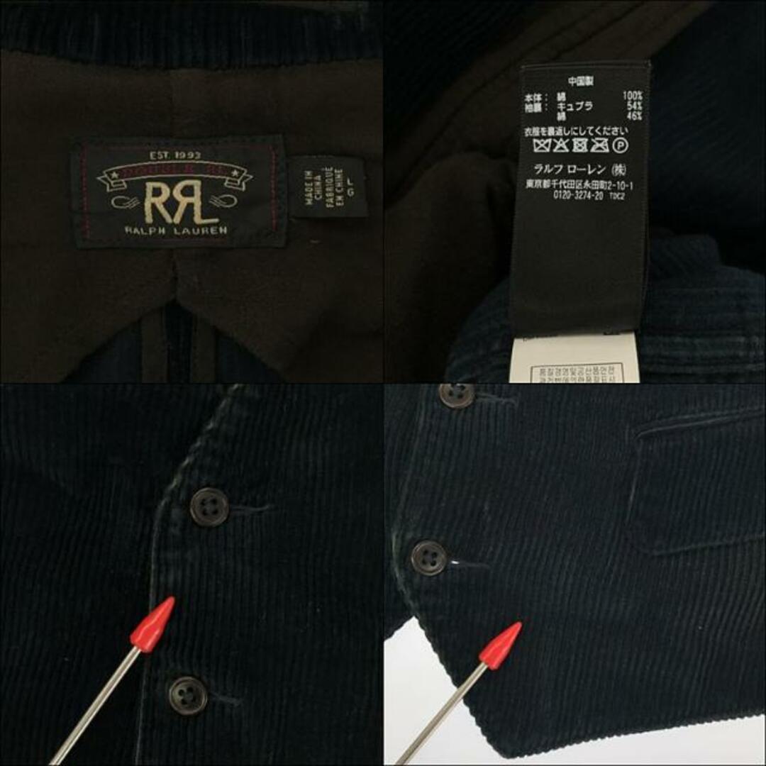 RRL(ダブルアールエル)のRRL / ダブルアールエル | 3ピース セットアップ 太畝 コーデュロイ ピケ フレンチワーク ジャケット / ベスト / サスペンダーパンツ | L/L/34 | インディゴブルー | メンズ メンズのジャケット/アウター(その他)の商品写真